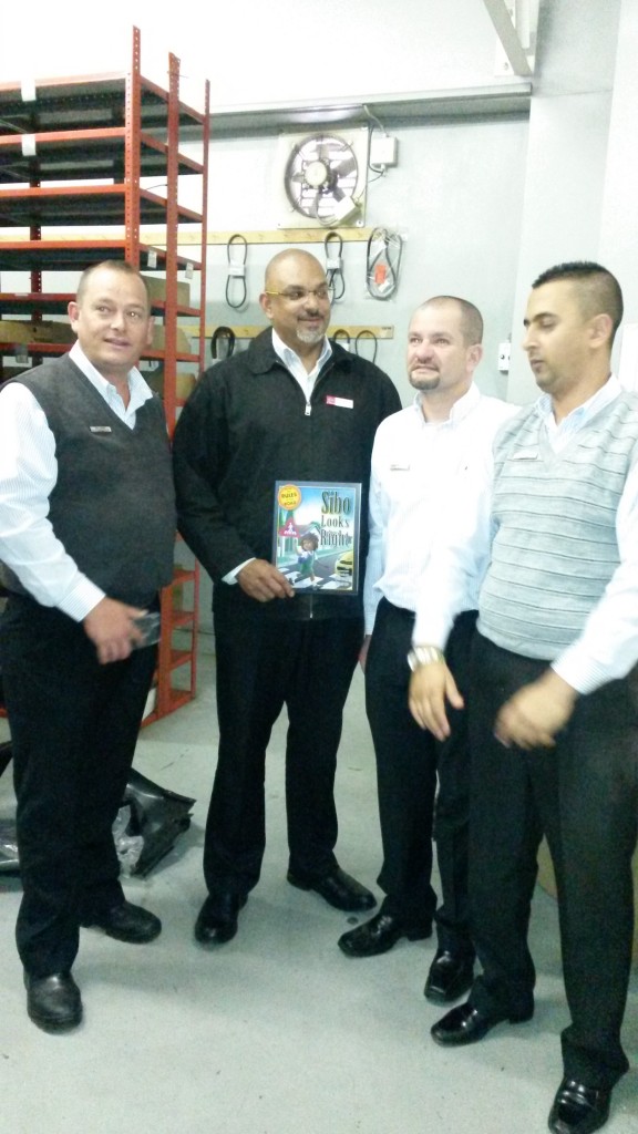 Mike, George (from Nissan South Africa), Paul and Shoabe